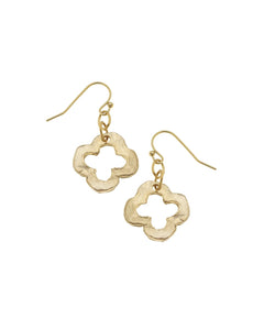 Dainty Open Clover Earrings