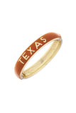 Texas Longhorns Sculpted Enamel Hinge Bangle