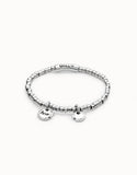 Sealed Love multicharm bracelet, silver
