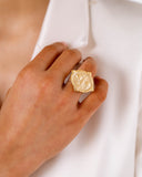 Bee Intaglio Ring, gold