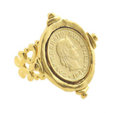 Gold Coin Charm Bracelet