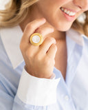 Roma Ring - Mother of Pearl