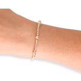 Dainty Sutton Bracelet in Silver with Gold (6.75 Inch)
