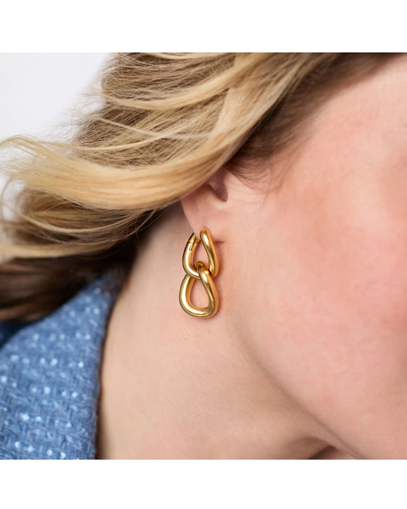 Dolce 2-in-1 Earrings, gold