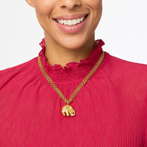 Elephant Pendant, gold