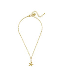 Starfish Paperclip Chain Necklace