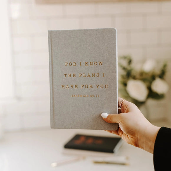 For I Know The Plans - Fabric Journal