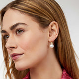 Tudor Pearl Earring, gold