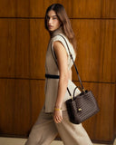 Nova Hand Woven Top Handle Bag