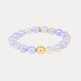 Melange Beaded Bracelet - Aquamarine