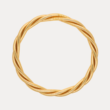 Aura Twist All Weather Bangle (gold)