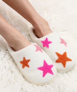 Star House Slippers (Red/Black)