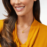 Bee Cameo Solitaire Necklace, Cubic Zirconia