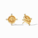 Bee Cameo Stud, Cubic Zirconia