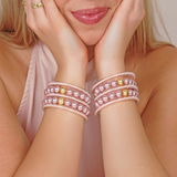 Blush Pearl Mala Beaded Bracelet