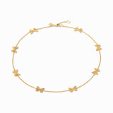 Butterfly Delicate Station Necklace, gold