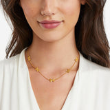 Butterfly Delicate Station Necklace, gold