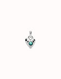 Charm with crystal (color options) (gold or silver)
