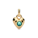 Charm with crystal (color options) (gold or silver)