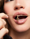 Cross Shaped Charm (gold or silver)
