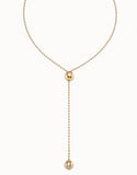 Lonely Planet necklace, gold