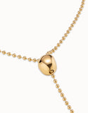 Lonely Planet necklace, gold