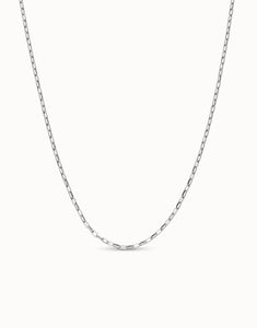 Long link chain necklace (silver or gold)