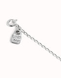 Link chain charm necklace (silver)