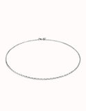 Short link chain charm necklace (silver)
