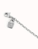 Short link chain charm necklace (silver)