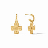 Malta Canterbury Hoop & Charm Earring, gold