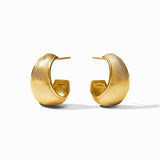 Cobblestone Statement Hoop-Gold-OS
