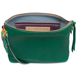 Teal Downtown Crossbody
