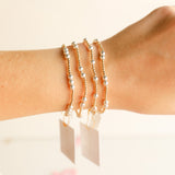 Two Tone Leah Bracelet, 6.75" (2 Options)