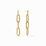 Cheval Paperclip Link Earring, gold