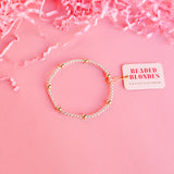 Two Tone Olive Bracelet (6.75")