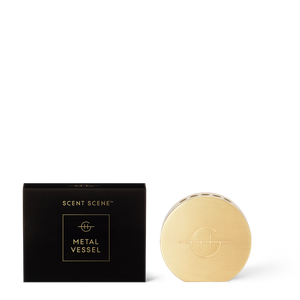 Scent Scene Metal Vessel - Gold Vessel in Black Box