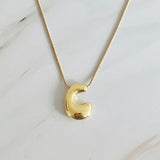 Balloon Letter Initial Necklace