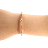 Two Tone Olive Bracelet (6.75")