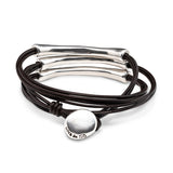 Not To Be bracelet, silver