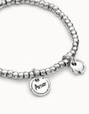 Sealed Love multicharm bracelet, silver