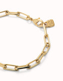 Bracelet with big links (gold)