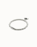 Heart Bracelet with Black Crystal (Silver/Black)