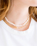 Cross Piper Paperclip Necklace