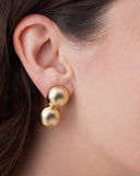 Double Margaret Studs, gold