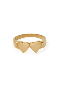 OG Double Heart Ring by Declarer