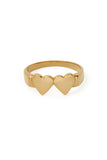 OG Double Heart Ring by Declarer