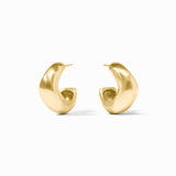 Wave Hoops, gold