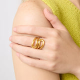 Wave Wrap Ring-Gold-OS