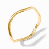Wave Bangle, gold